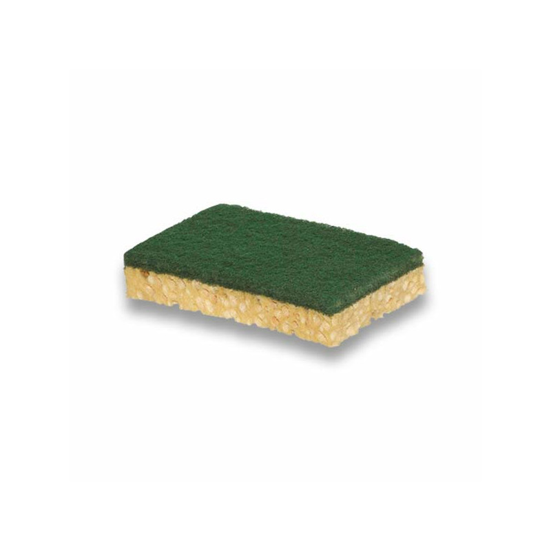 Tampon vert sur éponge végétale X10- Medium