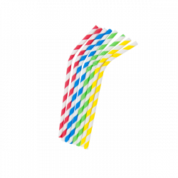 pailles flexibles multicolores