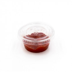 POT A SAUCE ROND + COUVERCLE 3CL X250