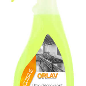 ORLAV Ultra Dégraissant Citron – Nettoyant puissant prêt à l’emploi – Flacon 750 mL