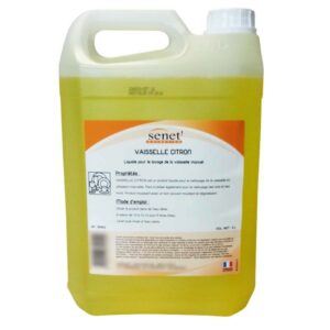 SENET Vaisselle Citron – Liquide vaisselle professionnel – Bidon 5L
