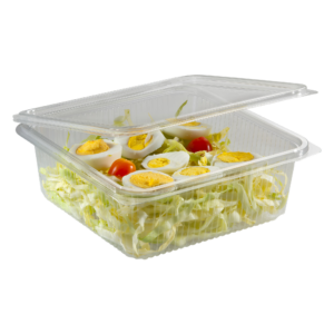Barquette fraîcheur transparente avec couvercle attenant