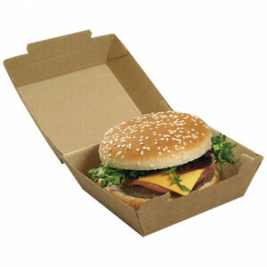 Boîtes Burger Kraft Brun x100
