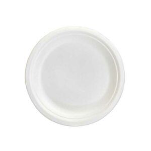 Assiette Ronde en Fibre de Cannes à Sucre x50