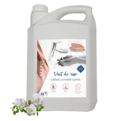 Crème lavante mains professionnelle – Vent de Rose – Bidon 5L
