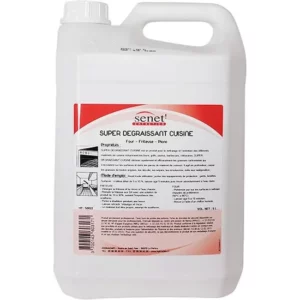 SENET Super Dégraissant Cuisine – Nettoyant fours et fritteuses – Bidon 5L